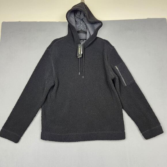 Banana Republic Hoodie Mens Large Ultrawarm Sherpa Fleece Pullover Performance - Picture 1 of 16